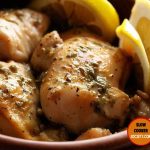 Crockpot Lemon Garlic Chicken Thighs recipe