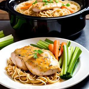 Healthy chicken and noodles recipe