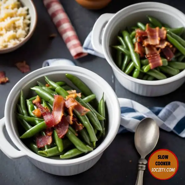 crockpot green beans & bacon