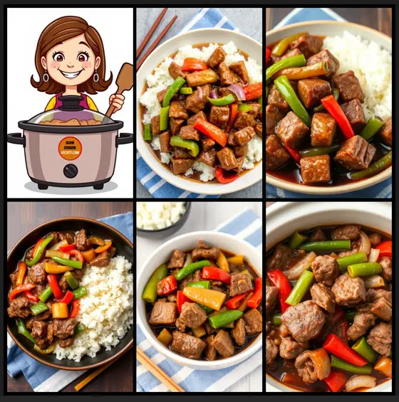 slow cooker pepper steak yummy