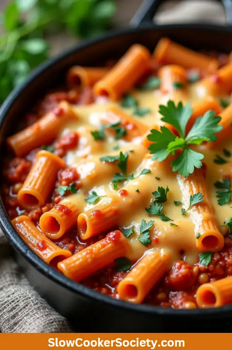 crockpot ziti bake