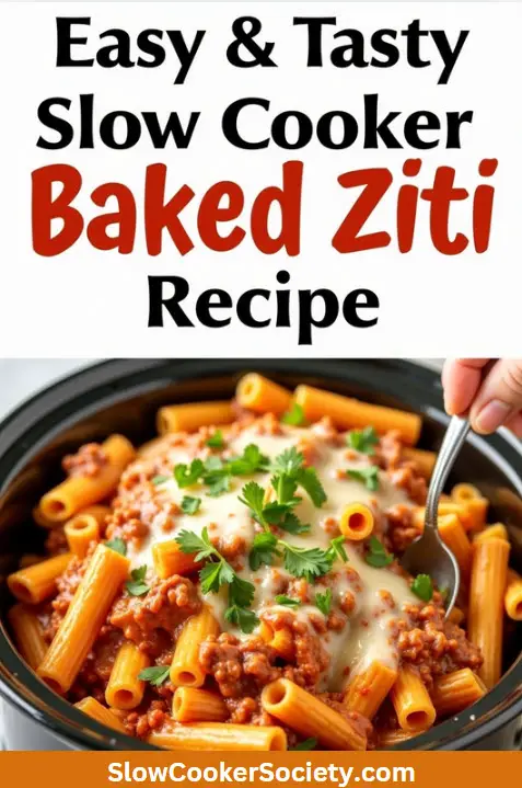 my slow cooker ziti bake