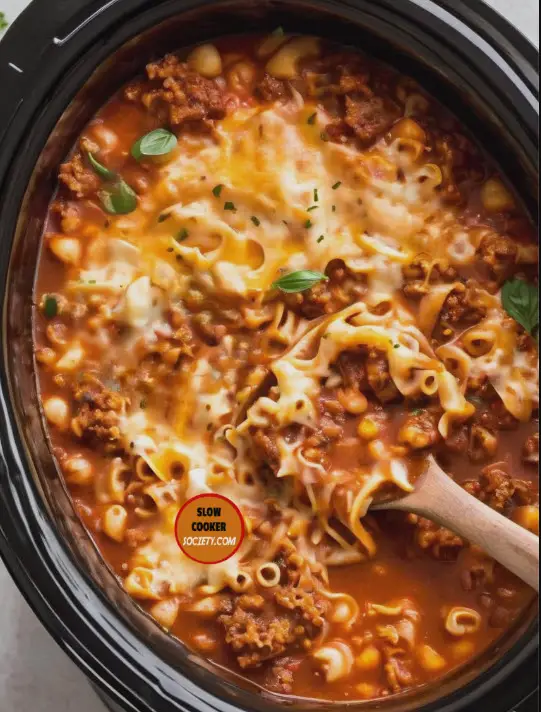 slow cooker lasagna soup