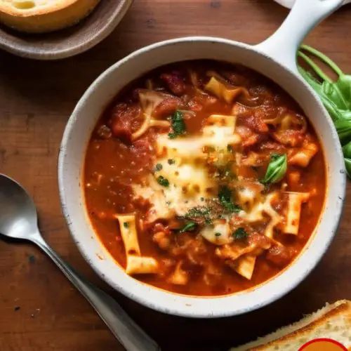 yummy lasagna soup